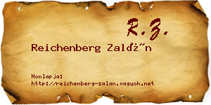 Reichenberg Zalán névjegykártya